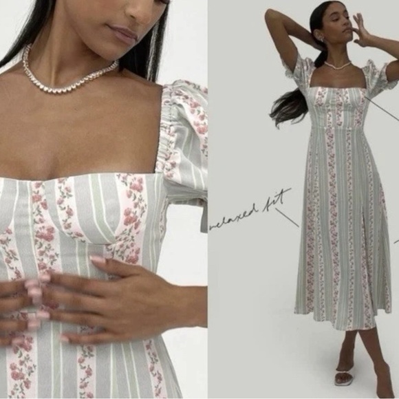 We Wore What Rosewood Midi Dress Size 14 NWT - Picture 11 of 12